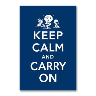 Blue 18x24 Keep Calm And Carry On Poster
