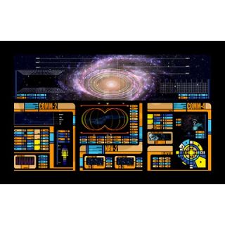 Lcars Wall Decals  Star Trek LCARS LARGE 38.5in x 24.5in Wall Peel