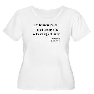 Mark Twain 26 Womens Plus Size Scoop Neck T Shirt