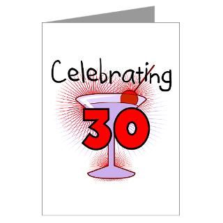 Cocktail Celebrating 30 Greeting Cards (Pk of 10)