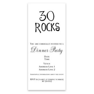 30th birthday saying, 30 rocks Invitations by Admin_CP49581