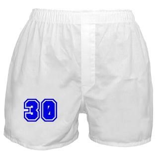 30 Gifts  30 Underwear & Panties  Varsity Uniform Number 30 (Blue