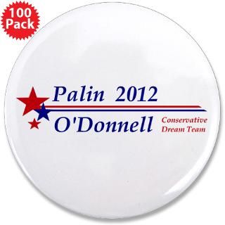 Alaska Gifts  Alaska Buttons  Palin ODonnell 3.5 Button (100