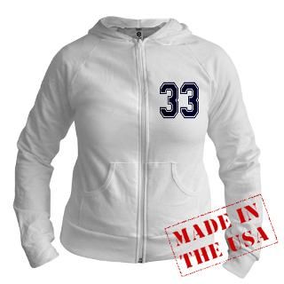 33 Gifts  33 Sweatshirts & Hoodies  NUMBER 33 FRONT Fitted Hoodie