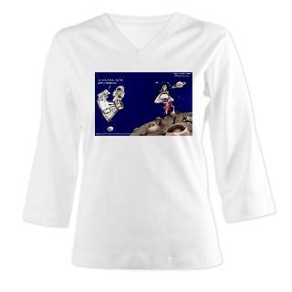 Michael Jackson Moonwalks On The Moon? Womens Long Sleeve Shirt (3/4
