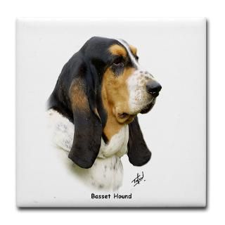 Gifts  Basset Coasters  Basset Hound 9P013D 41 Tile Coaster