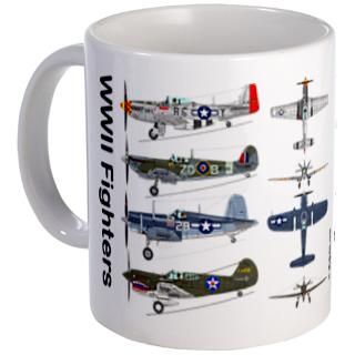  Corsair Drinkware  P 51 Mustang, Corsair, Spitfire, & P 40 Mug