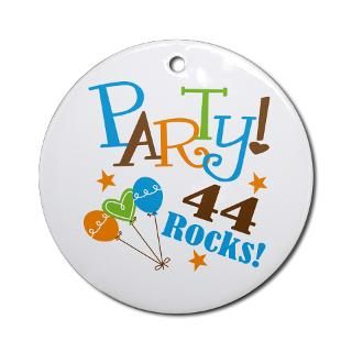 44 Rocks 44th Birthday Ornament (Round) for $12.50