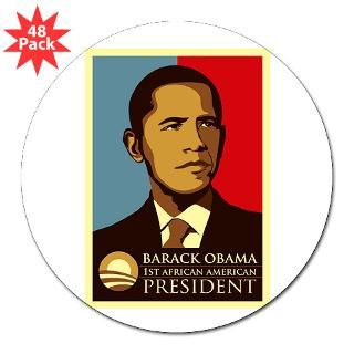 Obama Graffiti 3 Lapel Sticker (48 pk)