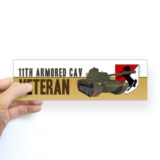 11th ACR M48 Bumper Sticker by militaryvetshop