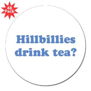 Hillbilly Tea 3 Lapel Sticker (48 pk) for $30.00