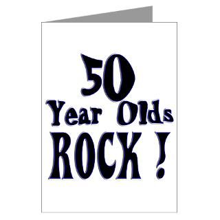 50 Year Olds Rock Greeting Cards (Pk of 10)