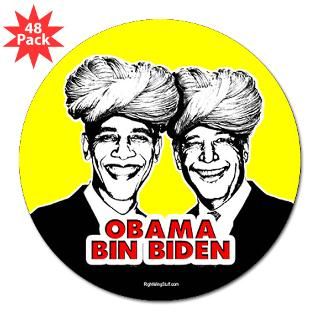 Obama bin Biden 3 Lapel Sticker (48 pk)