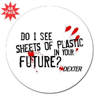 Bloody Sheets of Plastic 3 Lapel Sticker (48 for $30.00