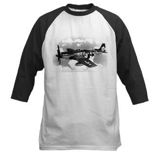 Long Sleeve Ts  P 51 Mustang Baseball Jersey