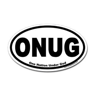 one nation under god onug oval sticker $ 4 49