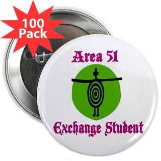 Abduction Buttons  Area 51 Exchange Student 2.25 Button (100 pack