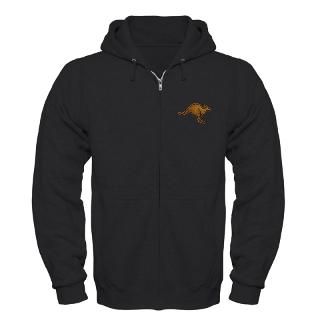 kangaroo logo zip hoodie dark $ 46 99