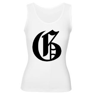 Letter G (Gothic Initial)  T Shirts @ BlueGreenRed