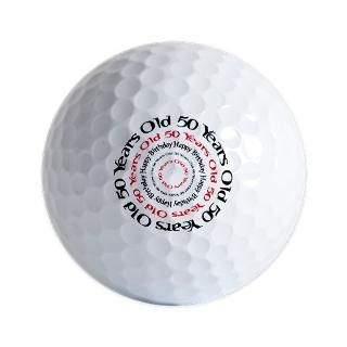 50th birthday 50 years old Golf Ball for $15.00