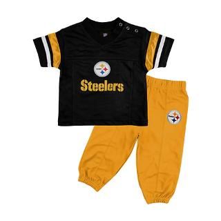 Pittsburgh Steelers Kids 4 7 Short Sleeve Football Jersey and Pant Set