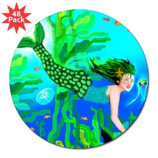 Mermaids Always Have Fun 3 Lapel Sticker (48 Sticker by mermaidsbymo