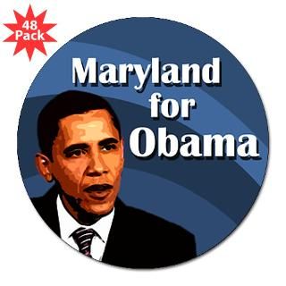 Maryland for Obama Lapel Stickers (48 pk)