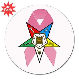 OES Breast Cancer Awareness 3 Lapel Sticker (48 p