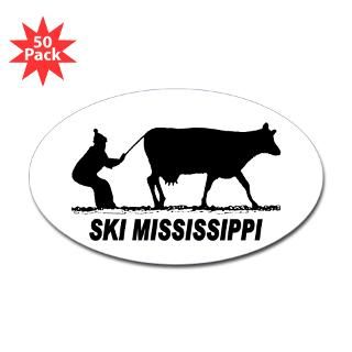 Ski Mississippi Bumper Sticker (50 pk)