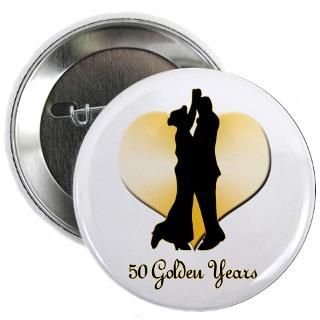 50 Golden Years Button for $4.00