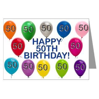 50 Gifts  50 Greeting Cards  Happy 50th Birthday Greeting Card
