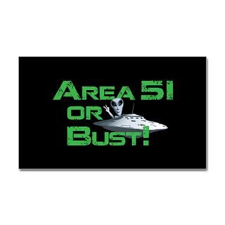 Area 51 or Bust Sticker