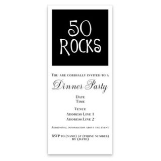 50th birthday saying, 50 rocks Invitations by Admin_CP49581