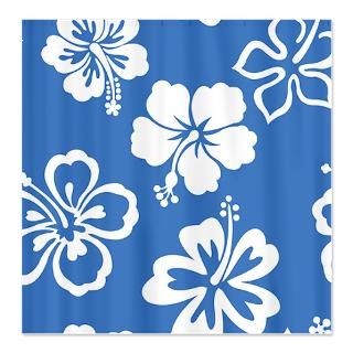 Tropical Floral Beach Shower Curtains  Custom Themed Tropical Floral