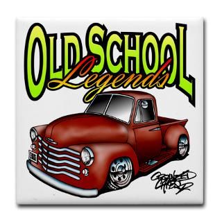Old School Legends 53 Chevy Pickup Tile Coaster