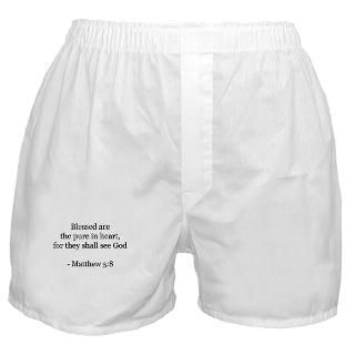 Bible Gifts  Bible Underwear & Panties  Matthew 58 Boxer Shorts
