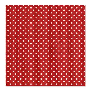 Dots Gifts  Dots Bathroom  Dots Diagonal Red Shower Curtain