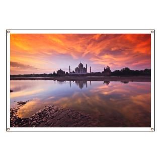 Taj Mahal at sunset Agra India   Banner for $59.00