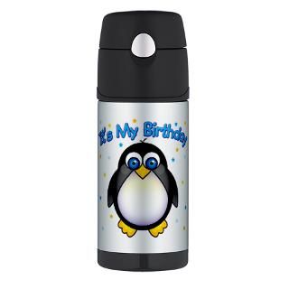 1512Blvd Gifts  1512Blvd Drinkware  Birthday Penguin Thermos