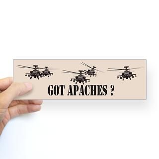 APACHE AH 64 Bumper Sticker