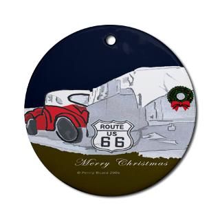 Route 66 Christmas Ornament (Round) for $12.50