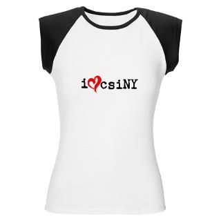WomensI heart csiNY Cap Sleeve T Shirt by csiNY