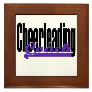 cheerleading coach purple framed tile $ 10 62
