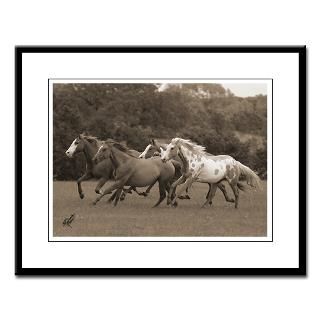 sepia running horses large framed print $ 64 99