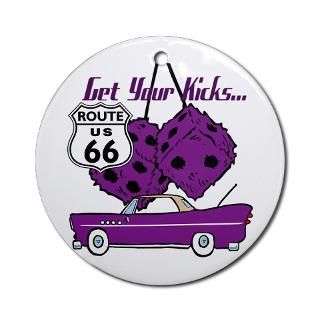 Dice Rt 66 Classic Ornament (Round) for $12.50