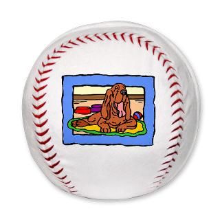 Bloodhound Plush Baseball