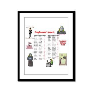 proofreader s marks framed panel print $ 68 19