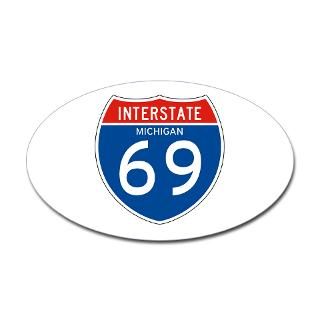 Interstate 69   MI Oval Decal for $4.25