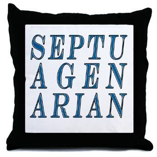 Septuagenarian, 70 Gifts Throw Pillow