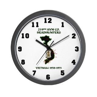 219th AVN HEADHUNTERS 70 71 Wall Clock for $18.00